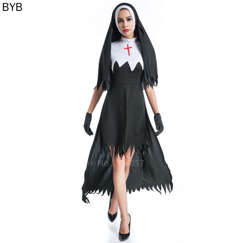 Униформа Нана пастора страшный пастор карнавальное платье на Хэллоуин модные