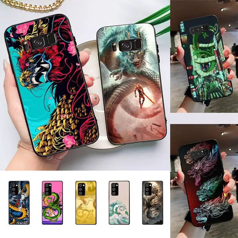 

Fashion Dragon Animal Pattern Phone Case For Samsung Galaxy Note 8 9 10 Pro Note20 ultra 10lite M30S Back Coque