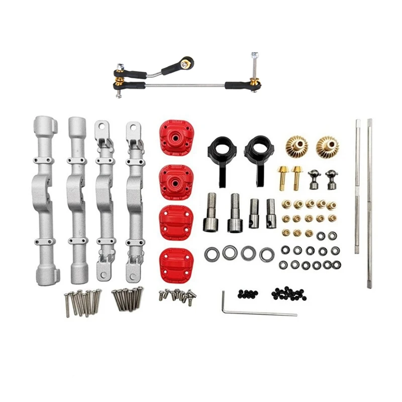 

Metal Front & Rear Complete Axle with Steering Rod for MN D90 D99S MN99 MN99S 1/12 RC Car Parts Accessories