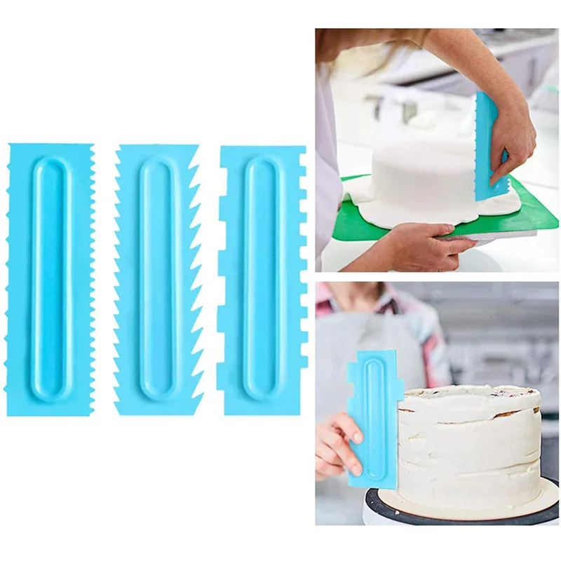 Моделирование Гладкий полировщик Fondant (сахарная) торт ракельный нож инструменты