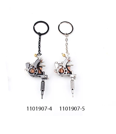 Мини-тату-пистолет из сплава многоцветная тату-машина с подвеской брелок для