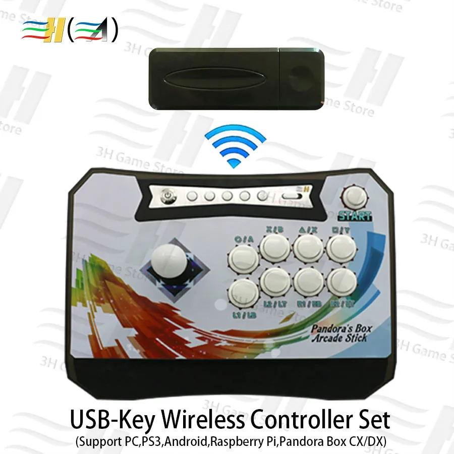 Новый ящик Пандоры USB KEY беспроводной аркадный контроллер Набор поддержка ПК PS3