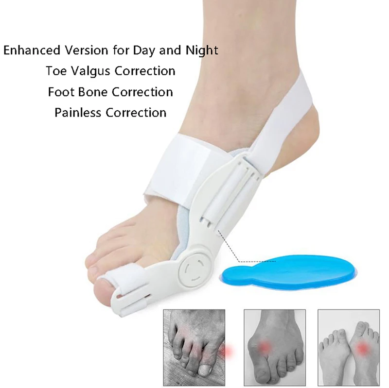 1PC/1Pair Big Bone Toe Bunion Splint Straightener Corrector Foot Pain Relief Hallux Valgus Feet Care Protector Tools - купить по