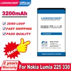 LOSONCOER 100% Новинка 3200 мАч фотоаккумулятор для Nokia Asha 225 Lumia 225 фотоаккумулятор литий-ионные полимерные мощные батареи