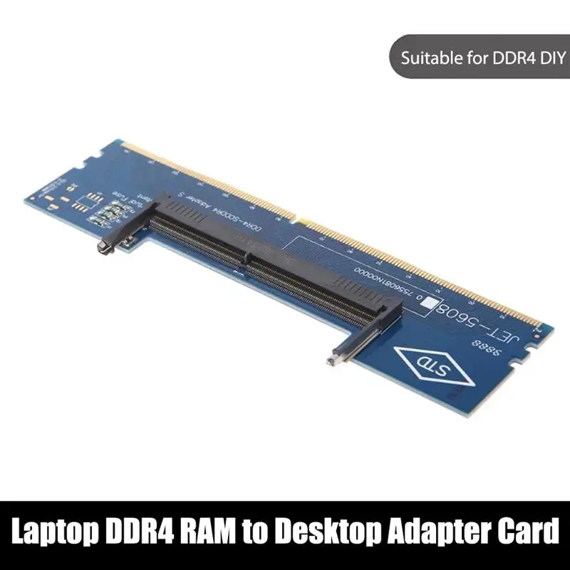 

Laptop DDR4 RAM To Desktop Adapter Card Memory Tester SO DIMM To DDR4 Converter Desktop Memory Card Connect Repair PC Office