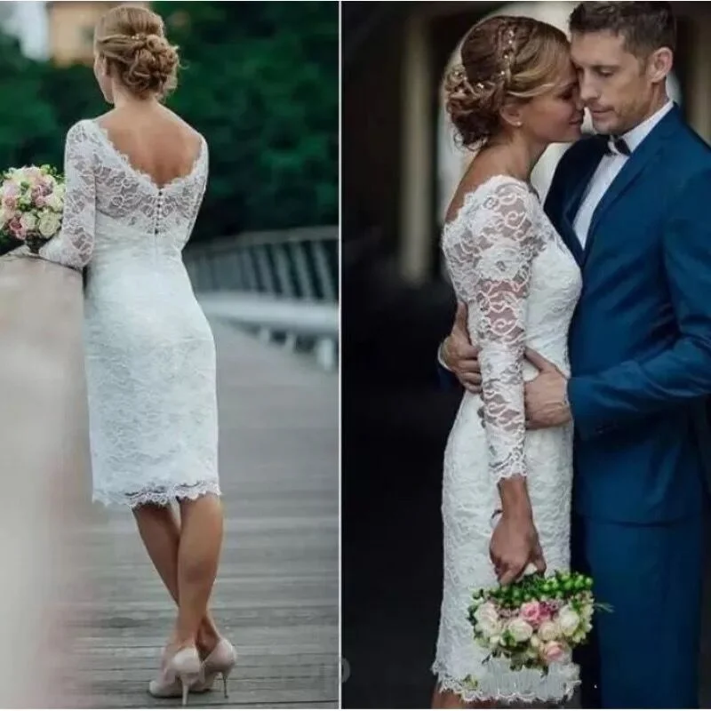 

Light Color Backless Wedding Dress Lace Slim Fit Sexy Simple Temperament 2021 New Wedding Dress