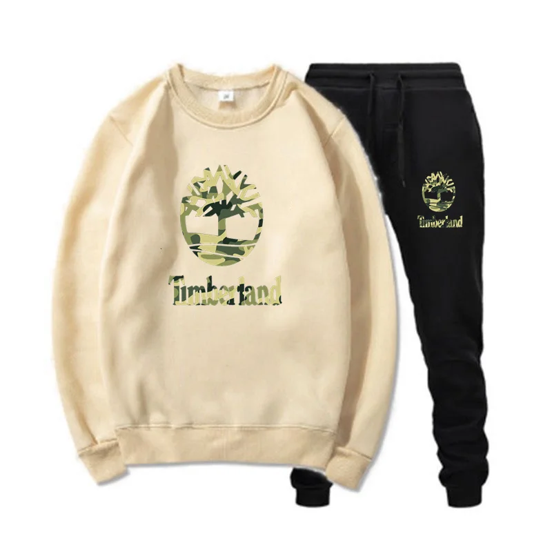 

Tracksuit Men's Fashion Hoodie Men's Sports Suit Men's Sports Shirt + Sweatpants Spring and Autumn Fleece Hooded Pullover Two-Pi