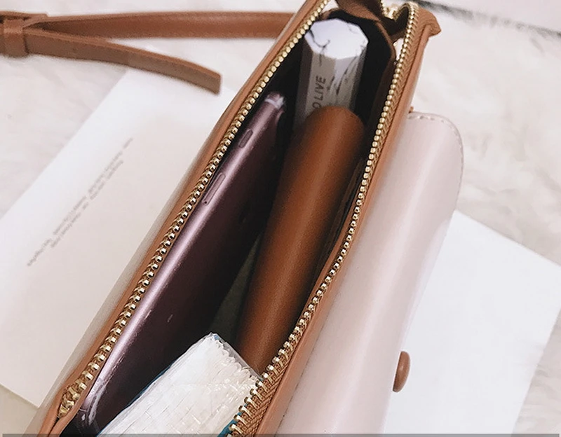 Mododiino Patchwork Saddle Bag Ladies Bag Contrast Color Shoulder Bag Simple Half Moon Women Bag Leather Crossbody Bag DNV1271