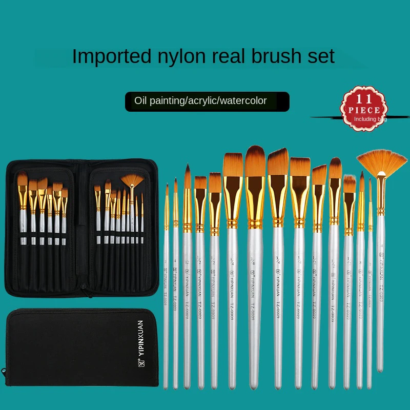 15 нейлоновая пушистая Березовая удочка тканевая кисть для гуаши акриловая