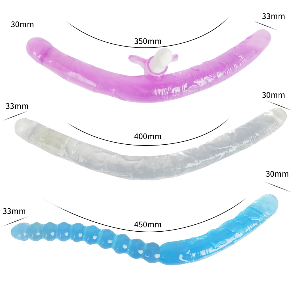 Двойной фаллоимитатор с двойной головкой для пениса длинный пенис секс-игрушки