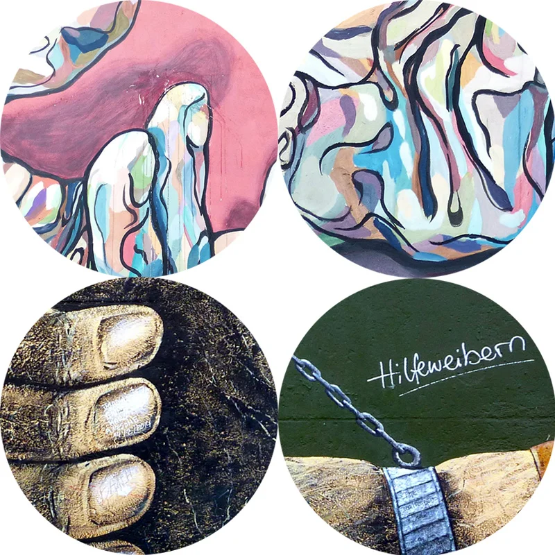 Абстрактная ручная масляная живопись напечатанная на холсте современный