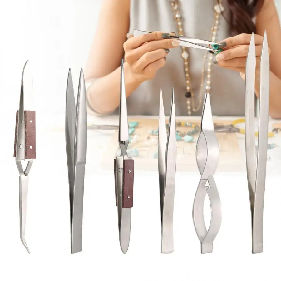 Смола УФ 6 шт./компл. ювелирных изделий с прямыми изогнутыми наконечниками