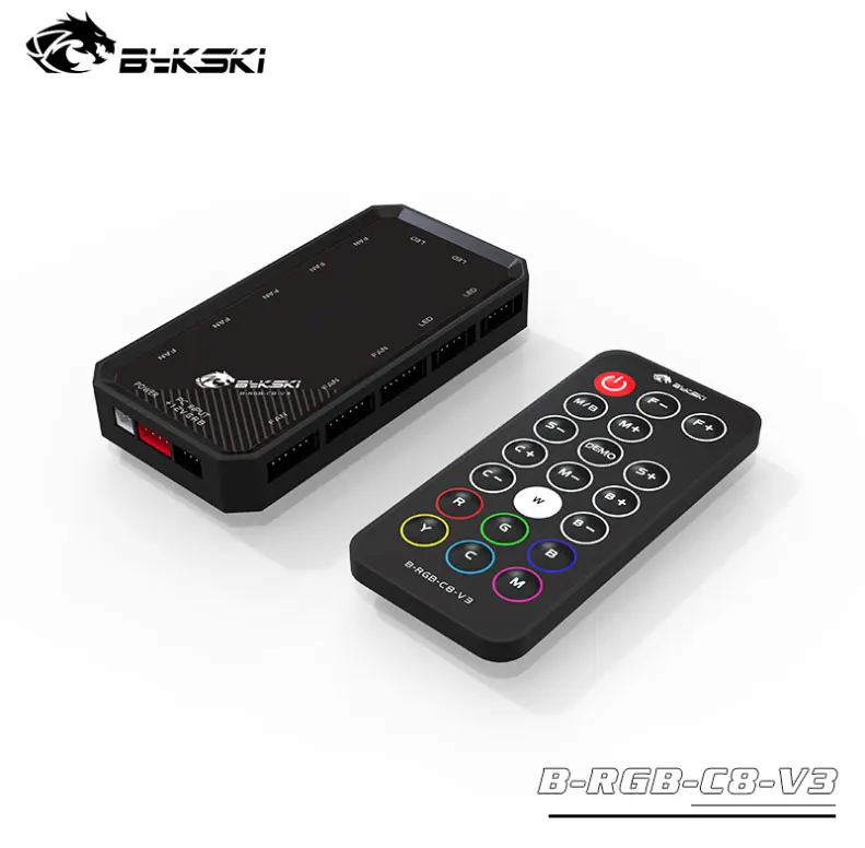 Bykski B-RGB-C8 V2 8 + 4 Каналы 12v RGB светодиодный пульт дистанционного управления с