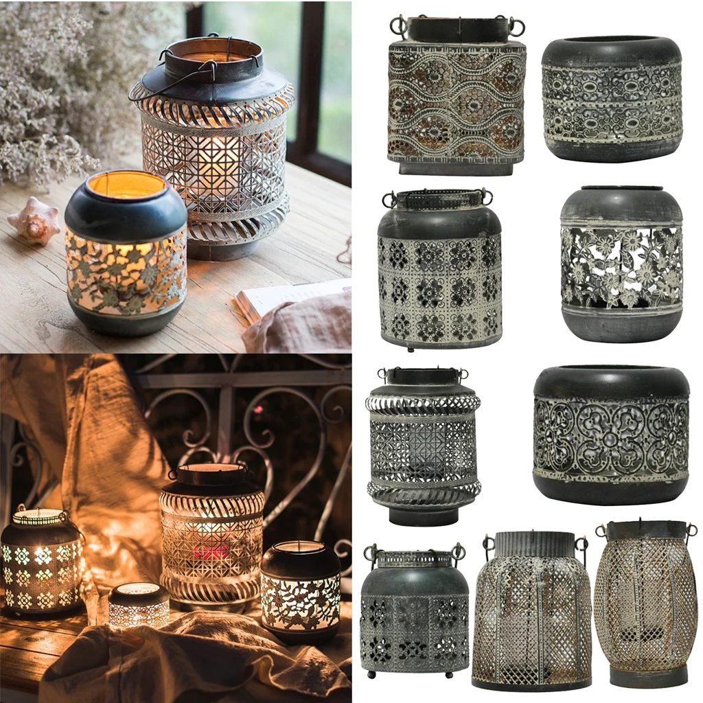 Подсвечник из потертого кованого железа подсвечник 9 стилей|Подсвечники| |