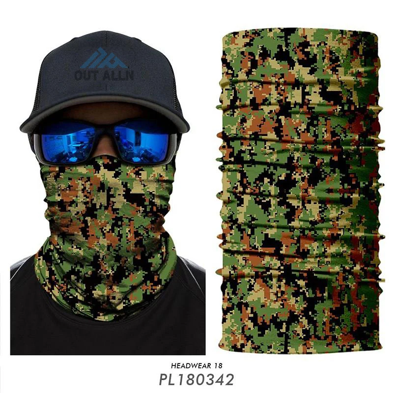 3D камуфляжная трубка бандана braga cuello маска для лица Велоспорт рыбалка военный