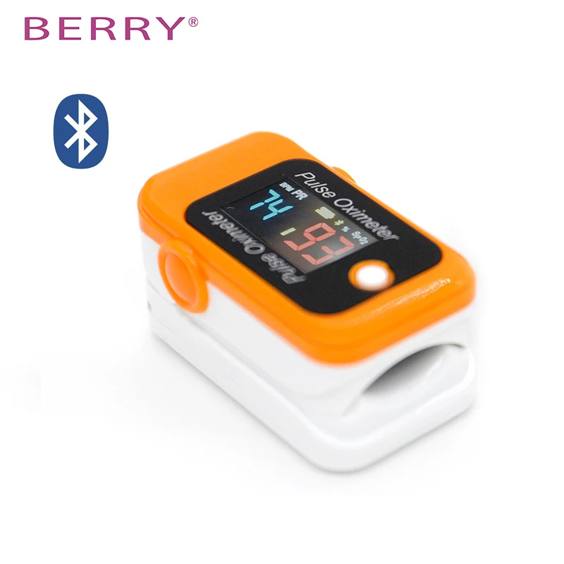 BERRY bluetooth пальцевой Пульсоксиметр оксиметр de Dedo пальцевой Пульсоксиметр кислорода в крови Saturometro SPO2 PR