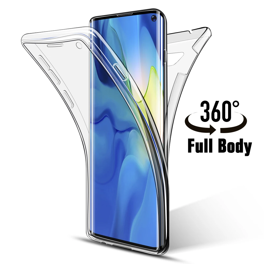 Чехол KISS 360 ультра тонкий мягкий прозрачный флип-чехол s для samsung Galaxy S7 S6 Edge S8 S8 Plus s9 s10 Note 9 8 чехол прозрачный силиконовый чехол