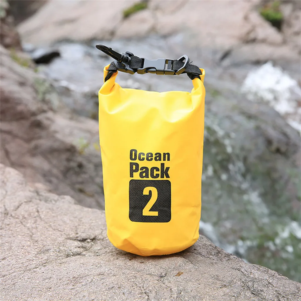 

PVC Waterproof Dry Bag Sack Ocean Pack Floating Boating Kayaking Camping 2L Outdoor Cycling Accessories Tool