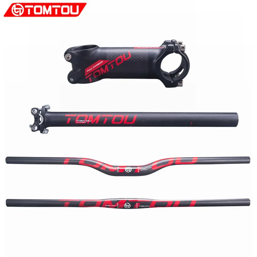 TOMTOU 3K углеродный велосипед MTB комплекты для руля руль горного велосипеда +