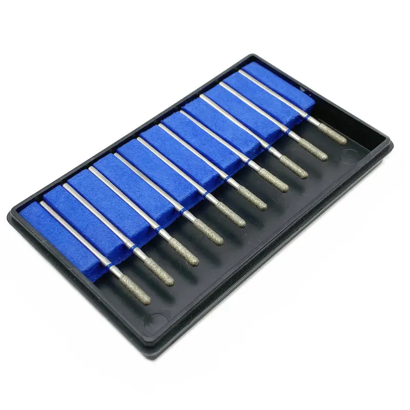 10 шт. Стоматологическая часть гальванизированная алмазная полировальная