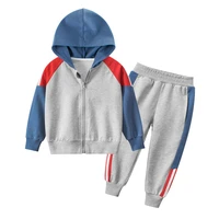 spring autumn children clothes set kids zipper hooded tracksuits toddler coatpant 2pcs suits little child sports wear