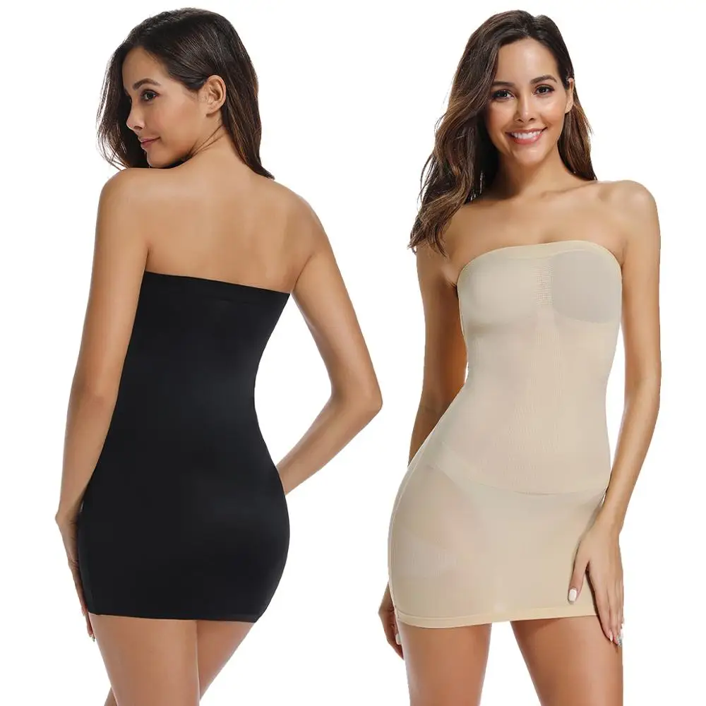 Женское облегающее платье корсет нижнее белье с открытыми плечами|Утягивающее