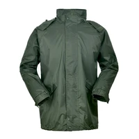 outdoor green raincoat set men rain pants handed over package motorcycle rain coat military poncho rainwear impermeable gift