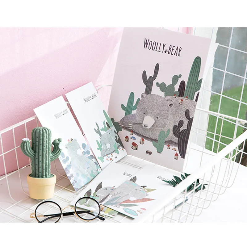 

4 Sets Kawaii Cartoon 3pc Envelopes 6pc Writing Letter Paper Pad Office School Stationery Set Sleeping Animals Mailer Lover Mail