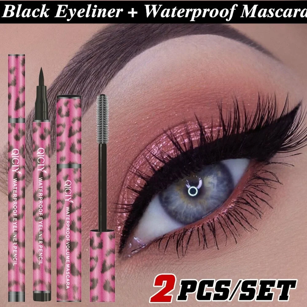Жидкая подводка для глаз ручка + водостойкая тушь Набор косметики Новый бренд