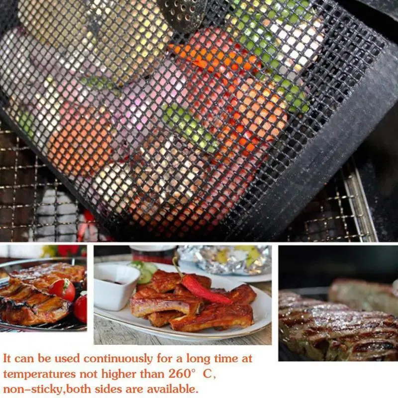 Многоразовые антипригарные барбекю гриль мешок сетки с 2 шт Силиконовые кисти