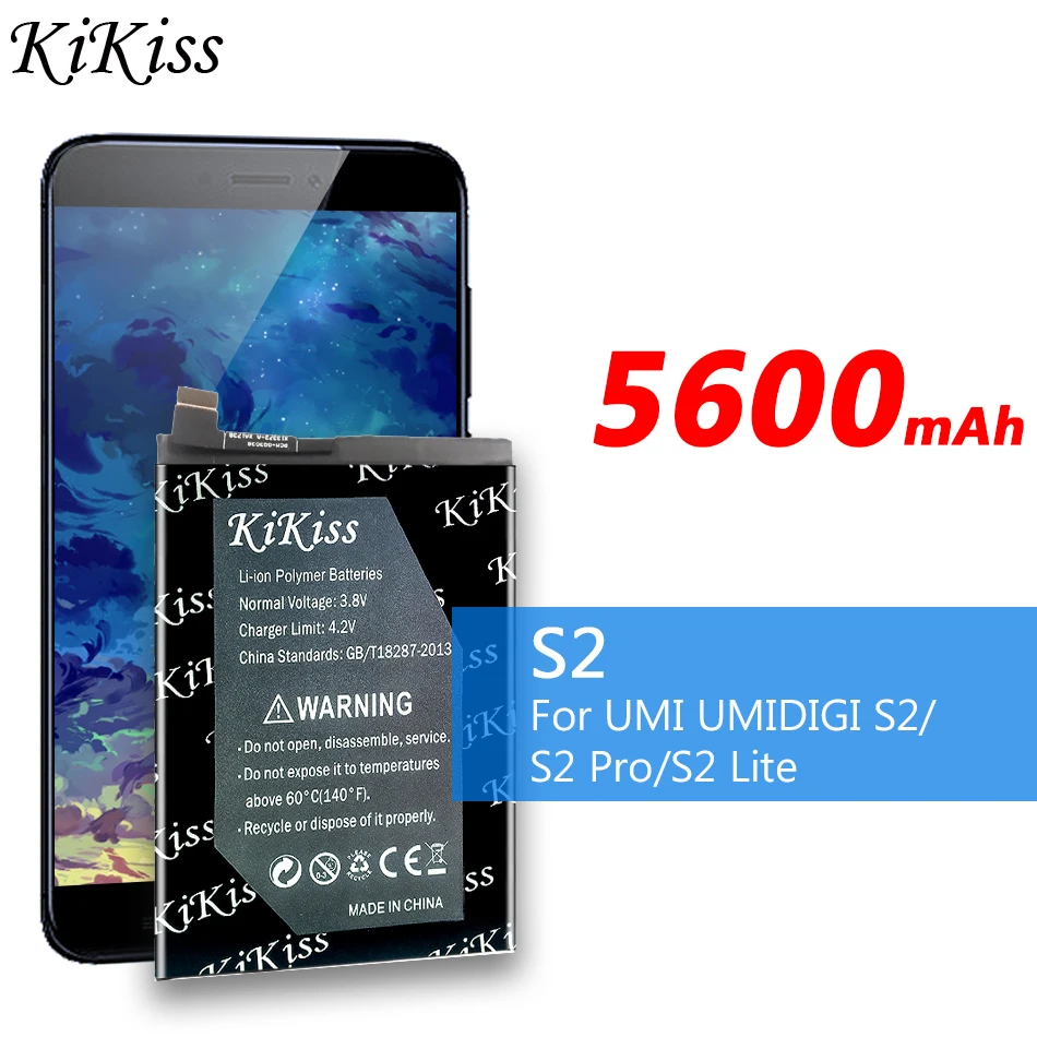 Сменный аккумулятор 5600 мАч для UMI UMIDIGI S2/S2 Pro S2Pro /S2 Lite S2Lite аккумуляторы смартфонов +