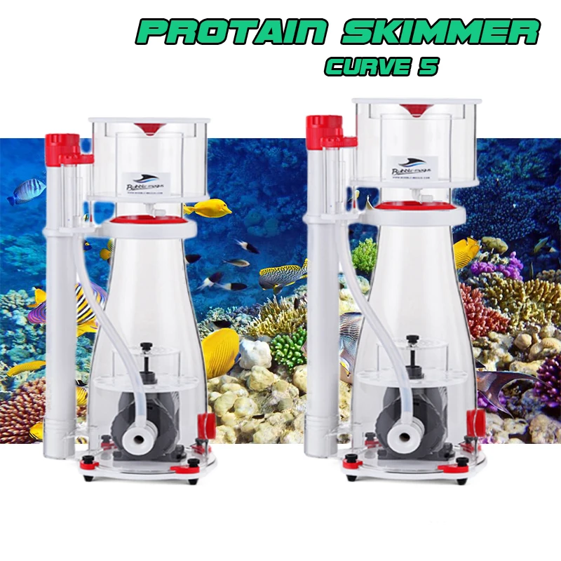 Кривая 9+ аквариум protain Skimmer морской аквариум аксессуары для аквариумов фильтр насос риф аквариумный скиммер рыбный фильтр 900-1500L