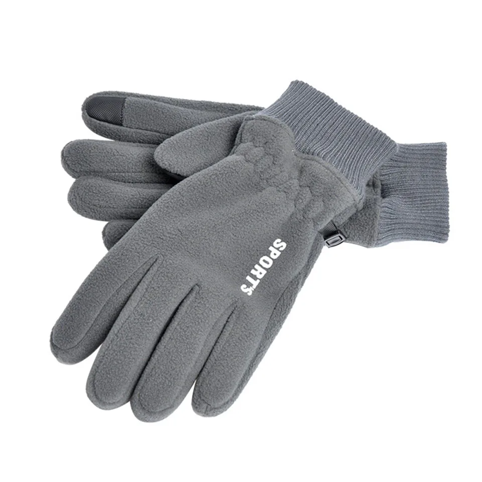 

Plus Velvet Keep Warm Full Finger Winter Ski Gloves Windproof Outdoor Sports Gloves Sensitive Touch Screen Warm Gloves