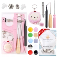 snap buttons fasteners tool set pink snaps pliers with tape measure press studs snaps buttons for clotheingjacketsjeansbag