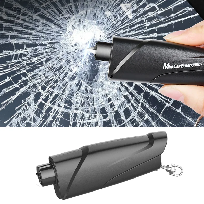 Safety Hammer Car Emergency Rescue Kit Key Chain Knife Life Saving Seat Belt Cutter Window Breaker Glass Emergency Hammer