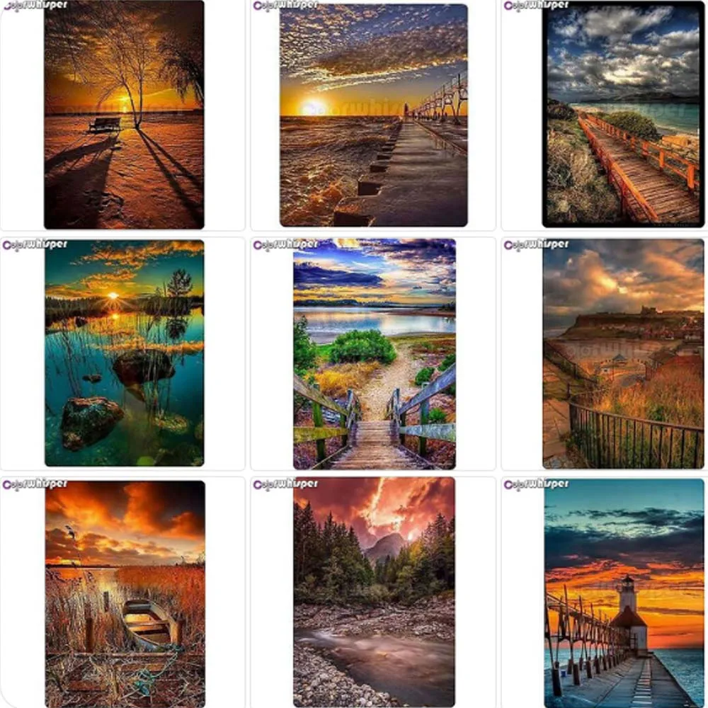 

Diamond Painting Full Square/Round Drill Seaside Sunset Scenery 5D Daimond Embroidery Cross Stitch Mosaic Picture Z571