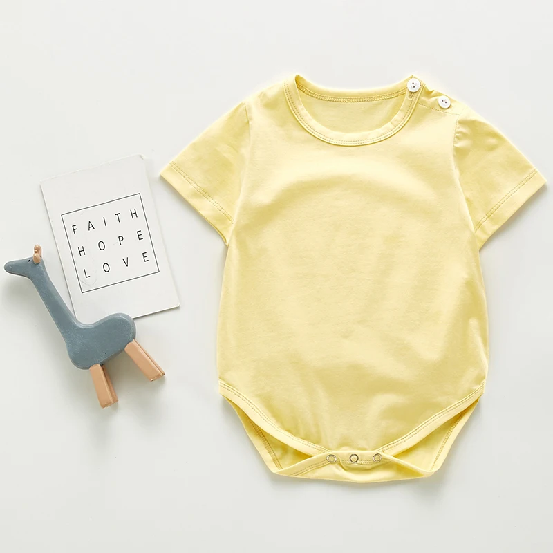 

MILANCEL summer baby clothing soild infant boys bodysuits brief style baby girls onesise toddler clothes