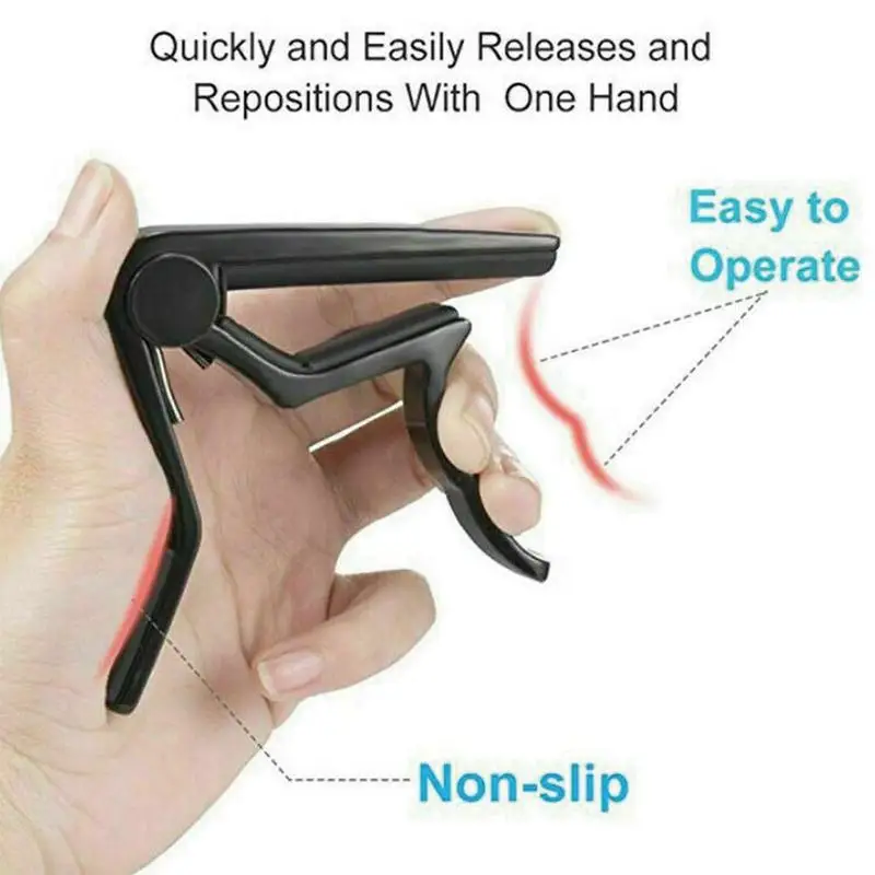 Новый гитарный Капо Профессиональный Металлический переключатель зажима типа