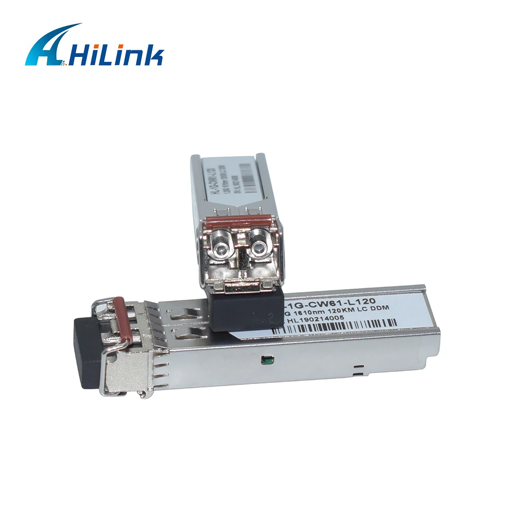 Волоконный приемопередатчик Hilink 1 25G CWDM SFP 120km 1470nm ~ 1610nm LC модуль с функцией DDM| |