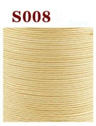 S008 beige yellow Отличное качество 0,6 мм кожаный вощенный шнур нить полиэстер круглый воск нить 80 м длинный - Цвет: S008 beige yellow