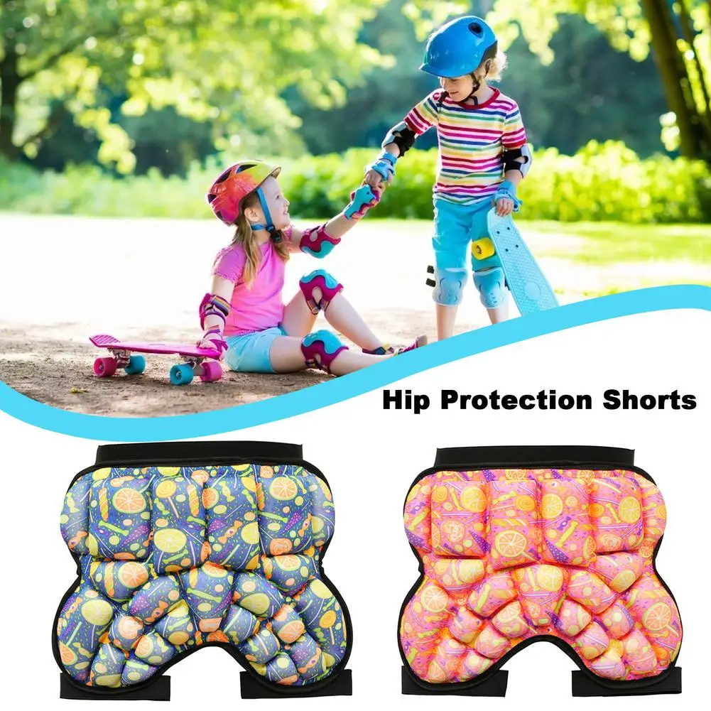 

Thickened Kids Outdoor Sport Ski Skate Snowboard Shorts Skiing Protector Roller Skating Protective Hip Padded Shorts Kneepad