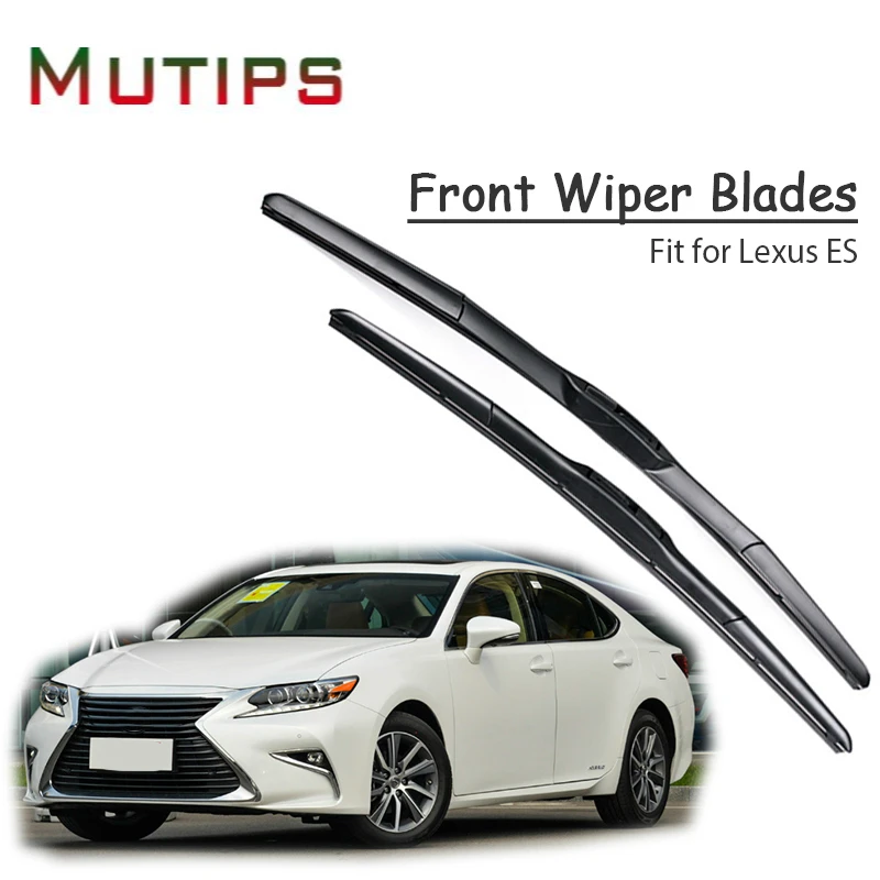 

1Set Rubber Car Front Wiper Blade Kit For Lexus ES350& ES300H 2013-2017 Original replace Accessories