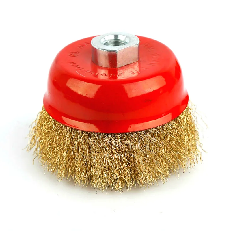 1 шт. чаша Тип проволочная щетка Стальная проволока колеса электрическая дрель