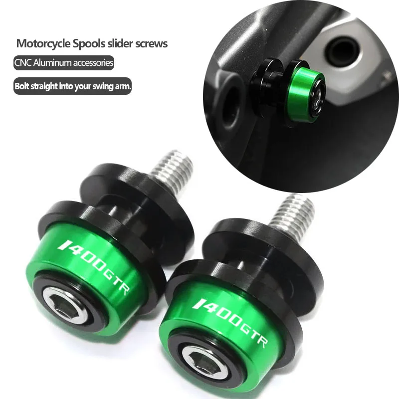 

1400GTR LOGO Для Kawasaki GTR1400 2007-2021 GTR 1400 новые высококачественные катушки для мотоциклетных маятников слайдер винты подставка аксессуары