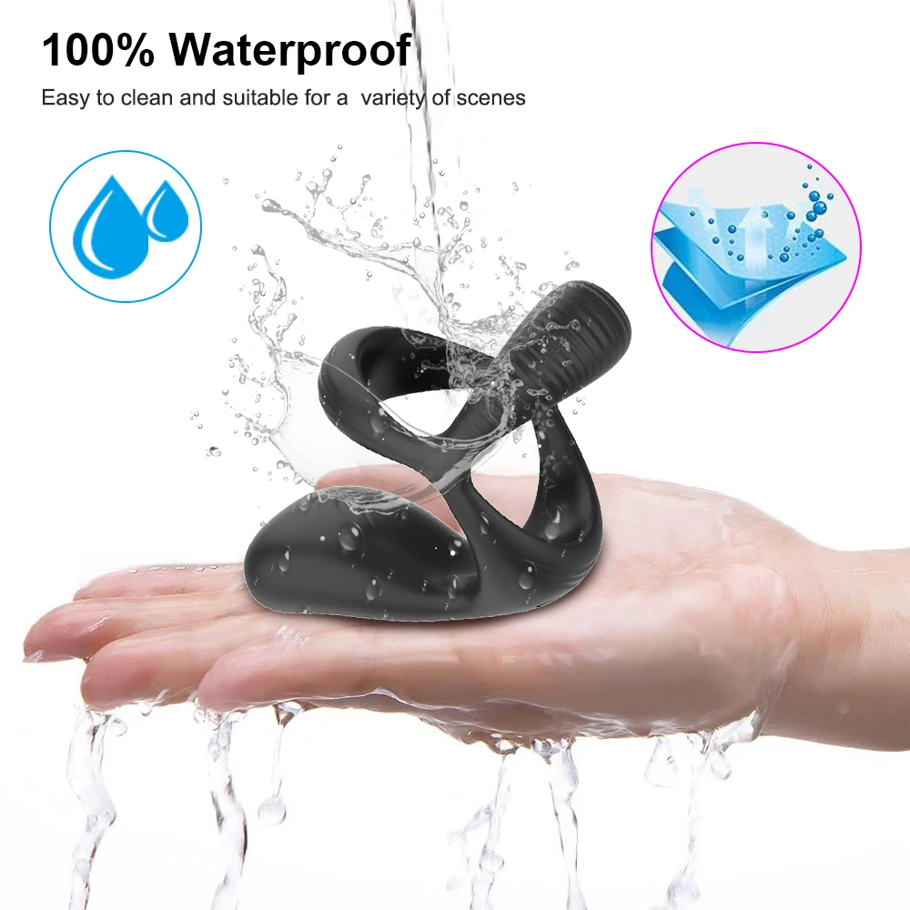 Кольцо для пениса вибратор мужской задержки эякуляции кольцо Эрекция Стимулятор