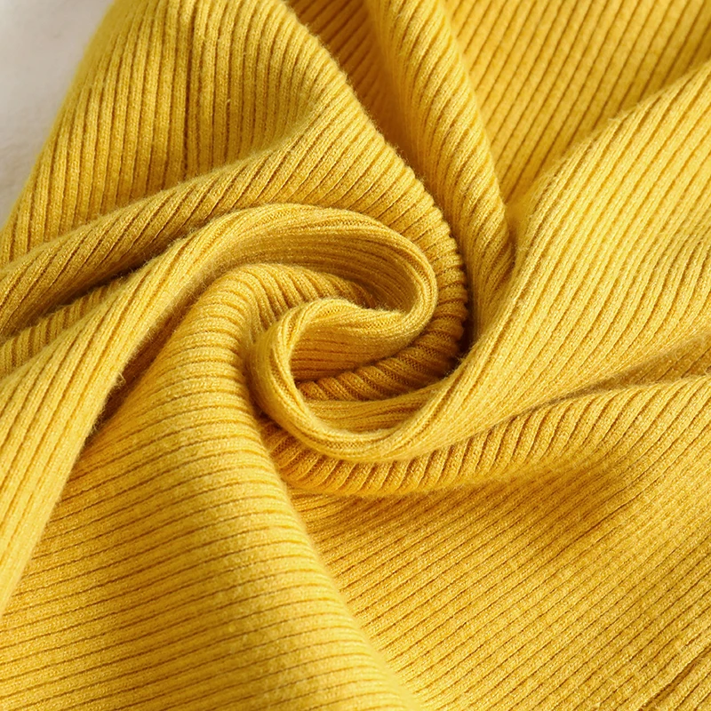 

Women Pullovers Sweaters Solid High Elastic Slim Turtleneck Warm Females All-match Leisure Chic Knitted Autumn Korean Style New