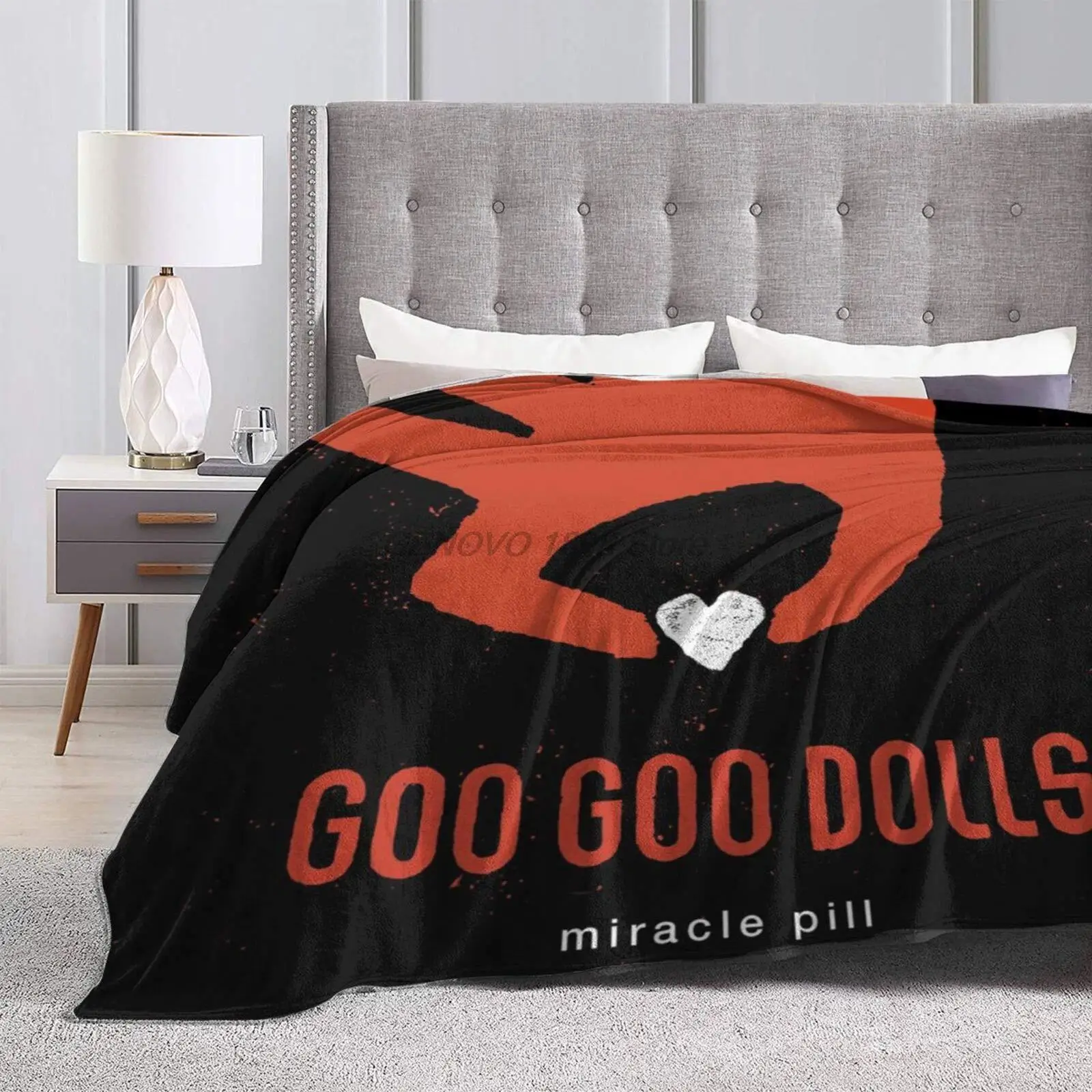 

Goo Goo Dolls Ultra-Soft Throw Blanket Flannel Light Weight Fuzzy Warm Throws for Winter Bedding, Couch, Sofa 80X60