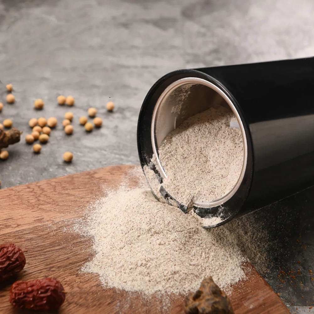 Bestellen Mini 220V Elektrische Kaffeemühle Maker Küche Salz Pfeffer Leistungsstarke Bohnen Gewürze Mutter Samen Kaffee Bean Mühle Kräuter Muttern