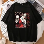 Футболка Kakegurui женская с принтом манга и девушек, Повседневная футболка с круглым вырезом и коротким рукавом, удобная индивидуальная уличная футболка в стиле Харадзюку, 2021