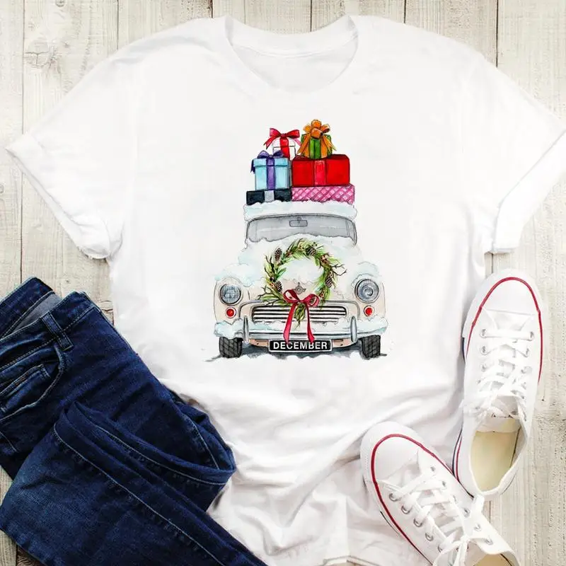 Женская футболка женская с графическим рисунком в клетку изображением дерева 2022